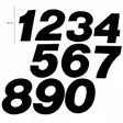TMV MX Digits 150mm Black '5' (3pcs) - Numeropohjat ja kilpanumerot - D450011 - 1