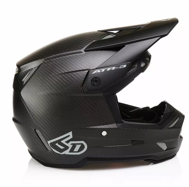 6D Helmet ATR-3 Solid Matte Black FIM - Offroad-kypärät - D546981 - 1