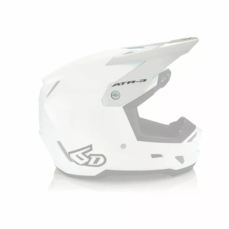 6D Helmet ATR-3 Visor Solid Gloss White - Muut varaosat - D549331 - 1