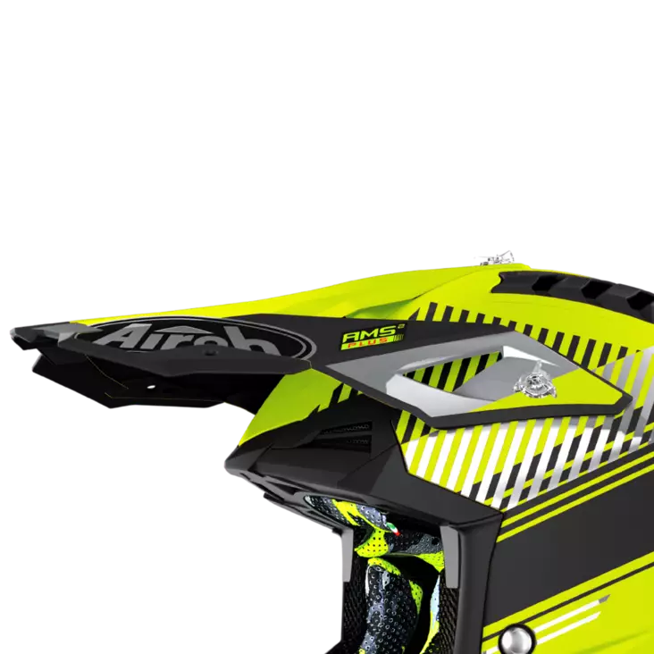 Airoh Aviator 3 Lippa Wave keltainen matta - Offroad kypärien lipat - D388571 - 1