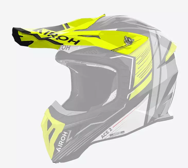 Airoh Aviator Ace 2 Peak Engine Yellow Gloss - Offroad kypärien lipat - D499141 - 1