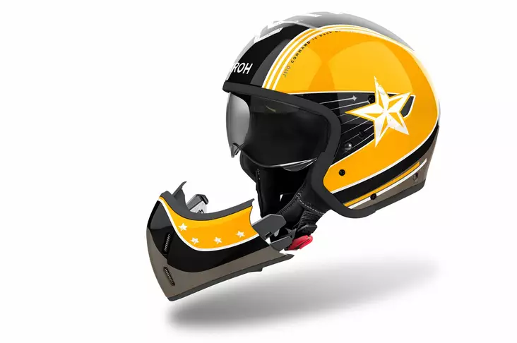 Airoh Kypärä J 110 Command Yellow Gloss - Avokypärät - D493441 - 1