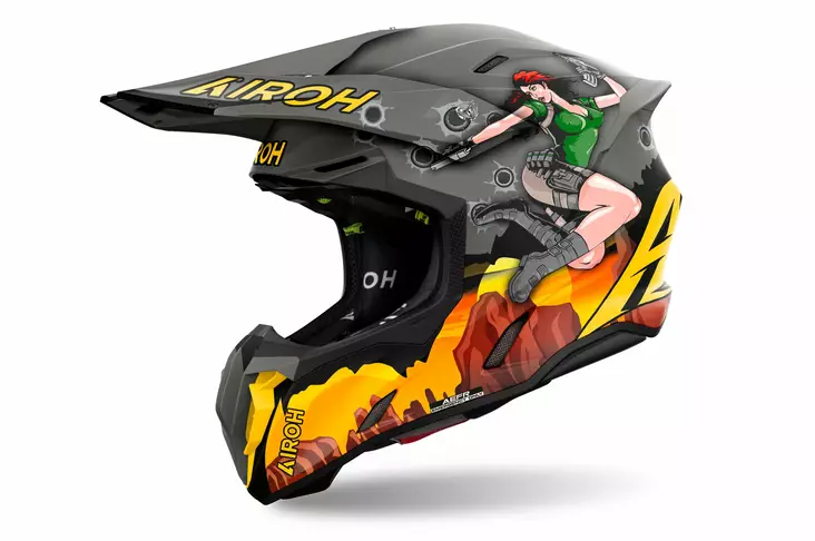 Airoh Kypärä Twist 3 Adventure Matt - Offroad-kypärät - D506751 - 1