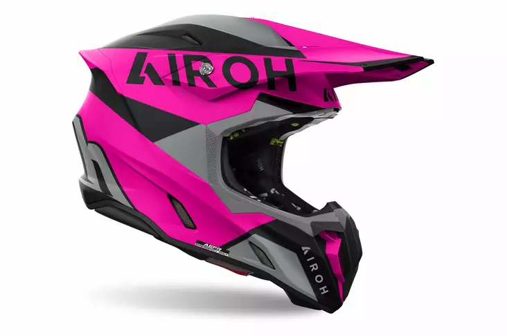 Airoh Kypärä Twist 3 King pinkki matta - Offroad-kypärät - D481061 - 1