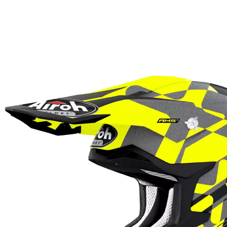 Airoh Strycker Lippa XXX keltainen matta - Offroad kypärien lipat - D388661 - 1