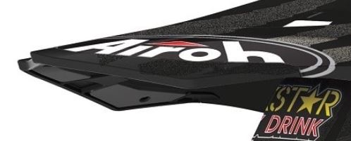 Airoh Twist 2.0 Lipan pidennysosa lyhyt musta - Offroad kypärien lipat - D388791 - 1