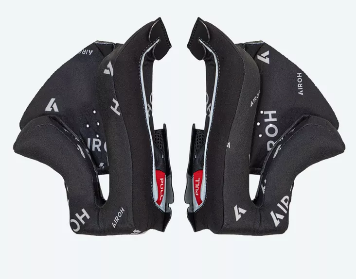 Airoh Twist 3 Cheek pads Black/white - Kypärän sisusta - D498841 - 1