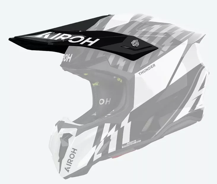 Airoh Twist 3 Peak Thunder Black /White Gloss - Offroad kypärien lipat - D499261 - 1