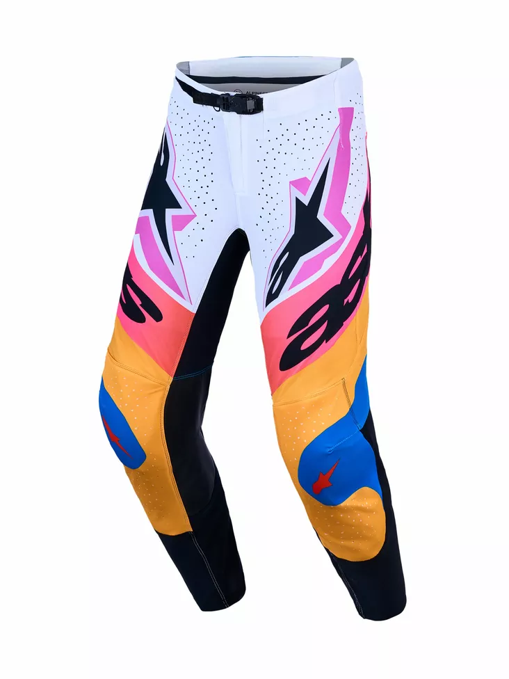Alpinestars Housut Supertech Dyna Valkoinen/Sininen/Musta/Lila - Motocross housut MX - D540891 - 1