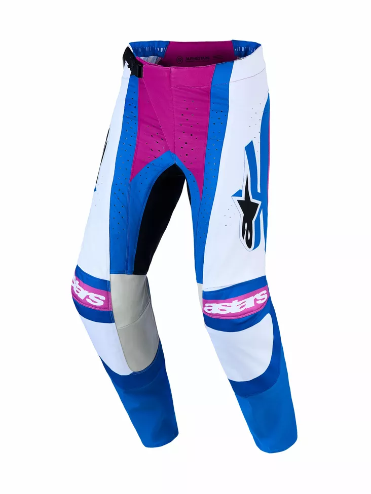 Alpinestars Housut Techstar Maven Valkoinen/Koralli/Sininen - Motocross housut MX - D540901 - 1