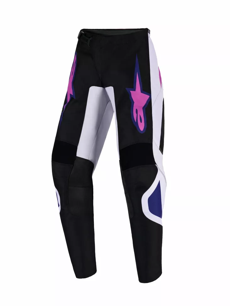 Alpinestars Housut Youth Fluid Grid Musta/Harmaa/Lila - Motocross housut MX - D512751 - 1