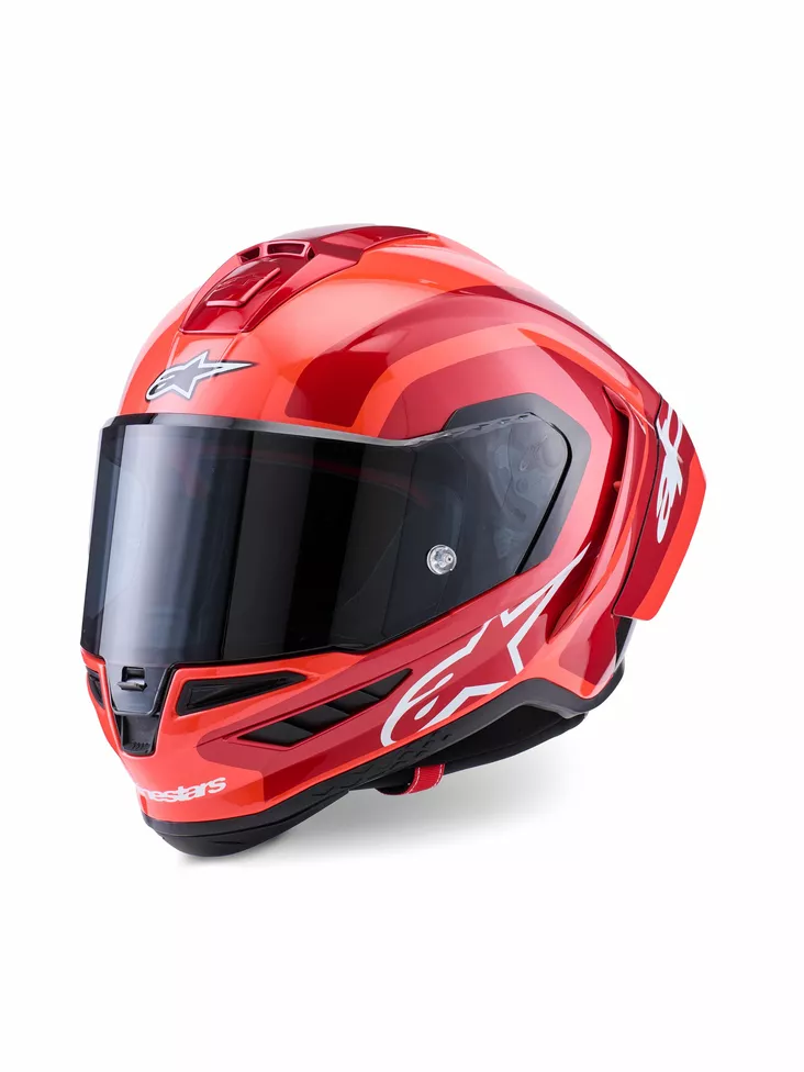 Alpinestars Kypärä Supertech S-R10 Arius Musta/Valkoinen/Duo Punainen - Umpikypärät - D527481 - 1