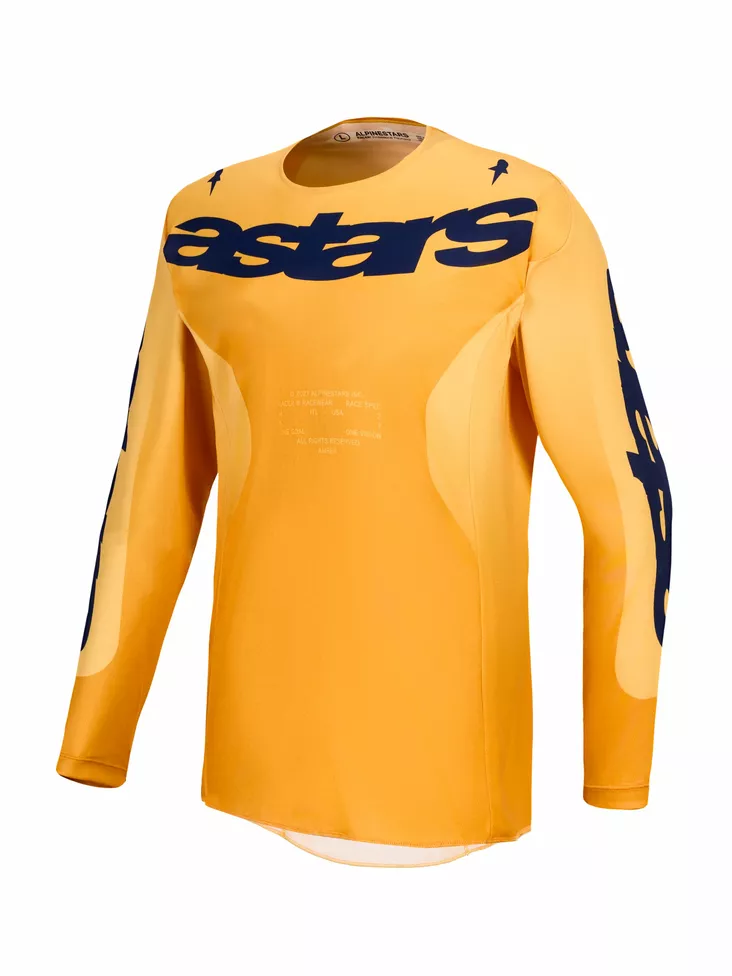 Alpinestars Paita Racer Amber Oranssi/Kulta/Sininen - Motocross paidat MX - D540971 - 1