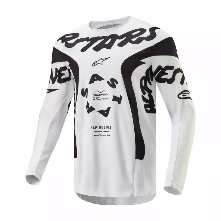 Alpinestars Paita Racer Hana Valkoinen Musta - Motocross paidat MX - D470071 - 1