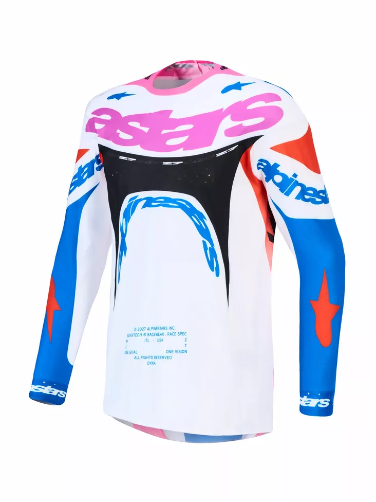 Alpinestars Paita Supertech Dyna Valkoinen/Sininen/Musta/Lila - Motocross paidat MX - D540951 - 1