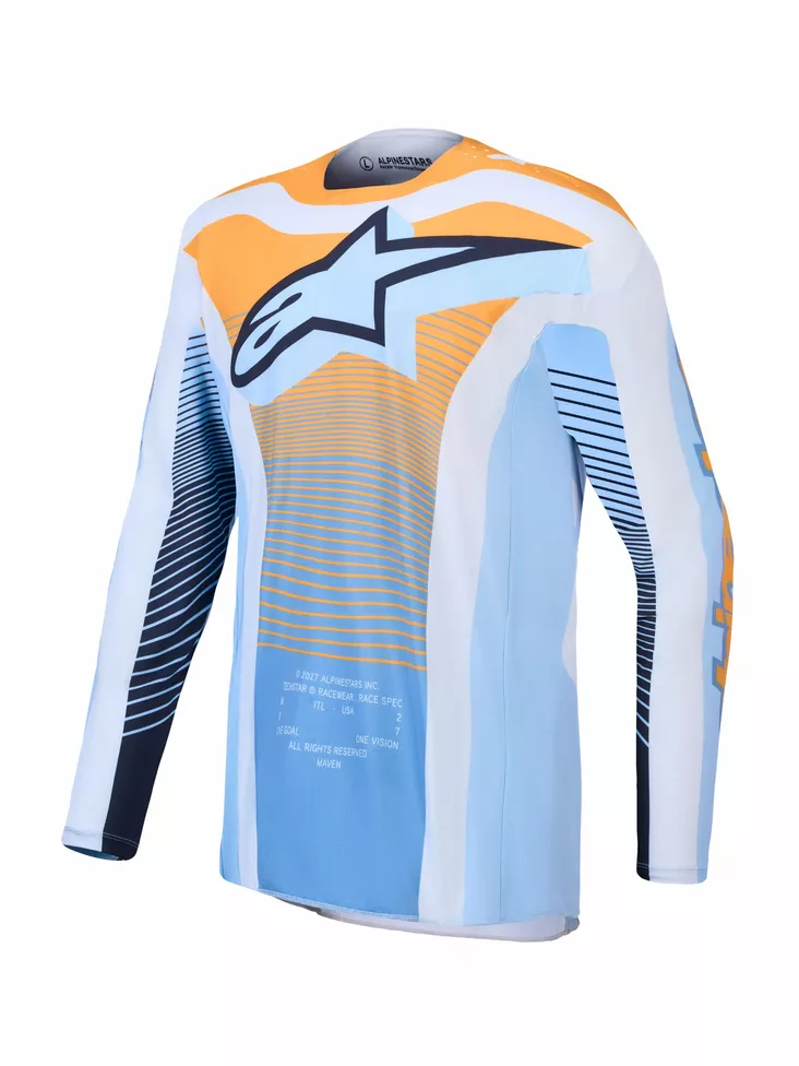 Alpinestars Paita Techstar Maven Sininen/Oranssi/Musta - Motocross paidat MX - D540961 - 1