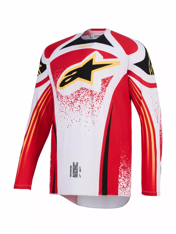 Alpinestars Paita Techstar Nomur Harmaa/Punainen/Musta - Motocross paidat MX - D512781 - 1