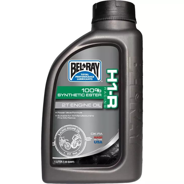 Bel-Ray H1-R Racing 100% Synthetic Ester 2T 1L - 2-tahtiöljyt - D6101 - 1