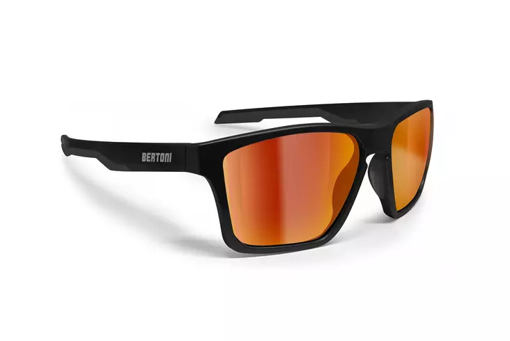Bertoni Eyewear FULVIO 01 black/orange - Moottoripyörä Ajolasit Onroad - D458031 - 1