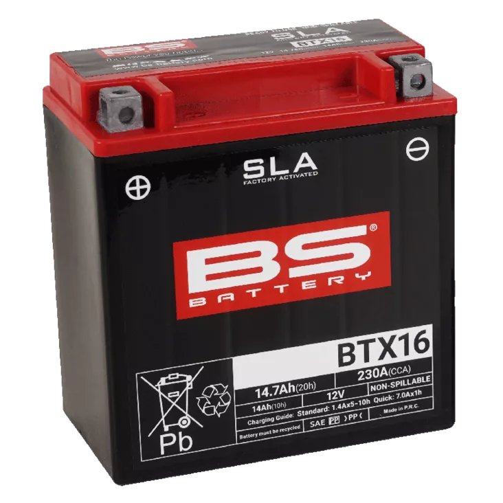 BS Battery BTX16 (FA) SLA - Sealed & Activated - Akut - D262631 - 1