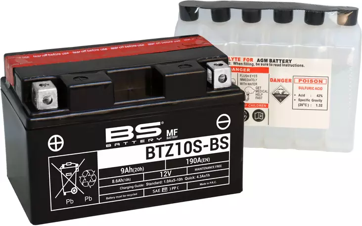 BS Battery BTZ10S-BS MF (cp) Maintenance Free - Akut - D262621 - 1