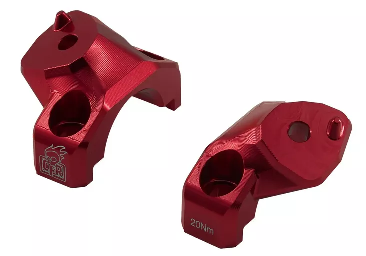 CFR FTP/Knucks V2 Mountain Strap adapter Punainen - Moottorikelkan ohjaustangon korotuspalat - D548811 - 1