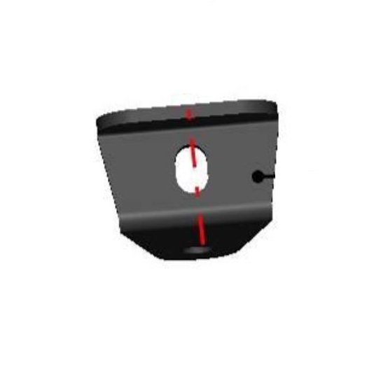 DFK Oven Kaasusylinterin kiinnike (oven puoli) Can-Am Maverick Traxter - DFK varaosat & tarvikkeet - D489751 - 1