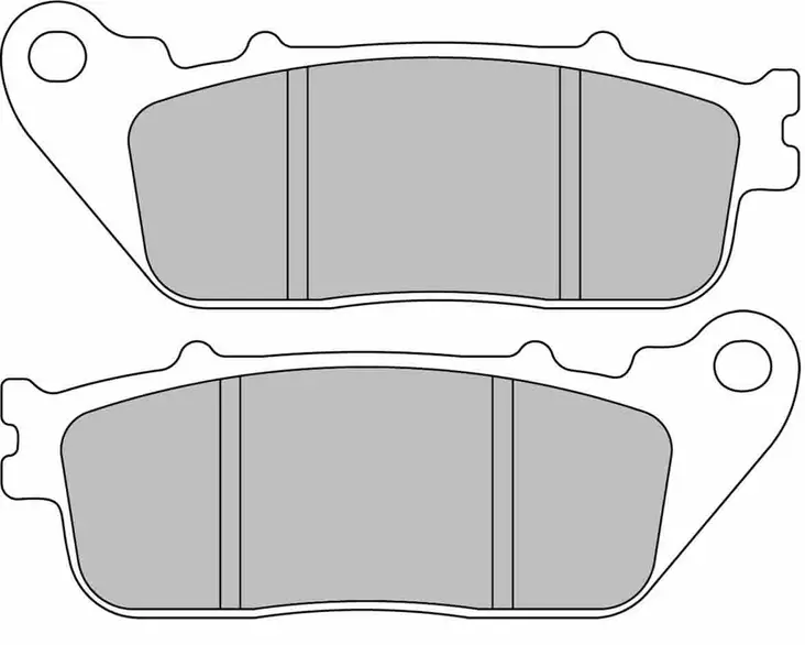 Ferodo jarrupalat Sinter Grip taakse: Honda VFR800, CB1000, VFR1200F - Moottoripyörän jarrupalat - D495211 - 1