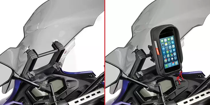 Givi Fairing upper bracket behind the windshield MT-07 Tracer (16) - Moottoripyörän matkapuhelintarvikkeet - D230211 - 1