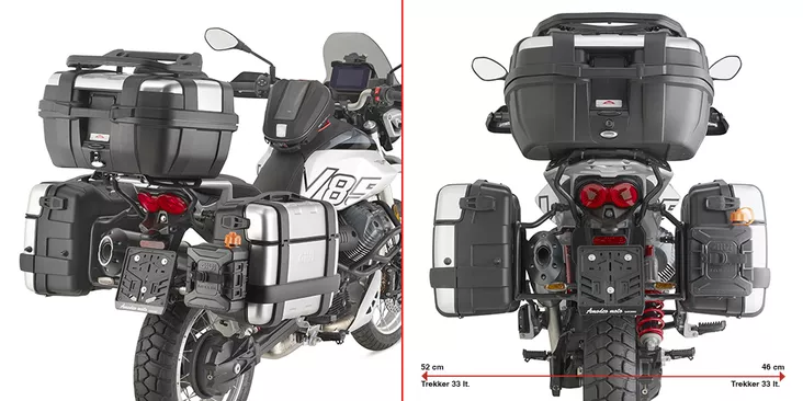 Givi Pannier Holder Moto Guzzi V85 TT (2024) - Moottoripyörän laukkujen kiinnityssarjat - D503631 - 1