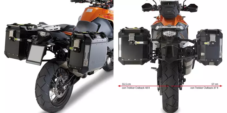Givi putkisivutelineet Trekker Outback KTM 1050/1290 Adventure (15) - Moottoripyörän laukkujen kiinnityssarjat - D182721 - 1