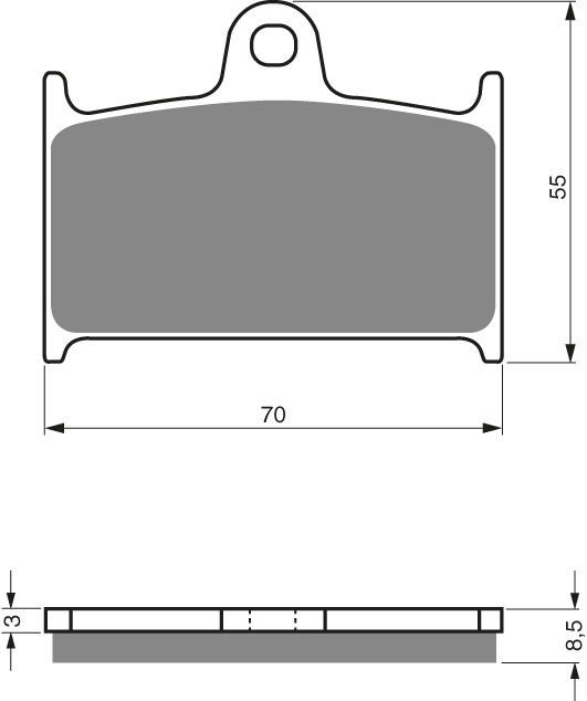 GOLDFREN Jarrupalat 017 Ceramic carbon AD - Moottoripyörän jarrupalat - D227861 - 1