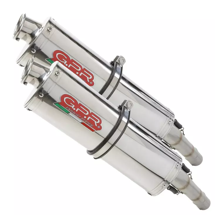 GPR Aprilia Sl - Falco 1000 2000/04 Pair EC-Approv. slip-on exhaust Trioval - Moottoripyörän äänenvaimentimet - D422391 - 1
