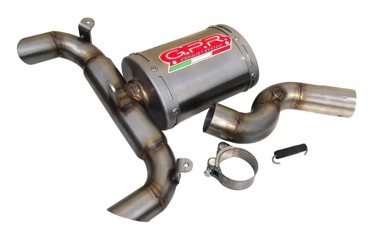 GPR Suzuki Gsr 400 2006/11 Ghost line EC-Approv. slip-on exhaust Alluminio Ghost - Moottoripyörän äänenvaimentimet - D428341 - 1