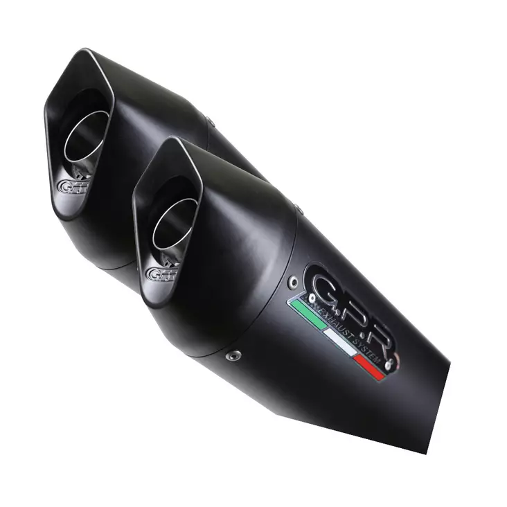 GPR Suzuki Tl 1000 S 1997/03 Pair of EC-Approv. bolt-on silencers Furore Nero - Moottoripyörän äänenvaimentimet - D422371 - 1