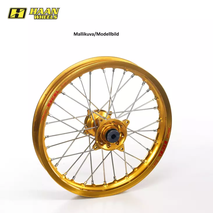 Haan wheel SX&SXF&EXC MODELS 95- 17-5,00 GOLD RIM/GOLD HUB - Moottoripyörän täydelliset vanteet - D236331 - 1