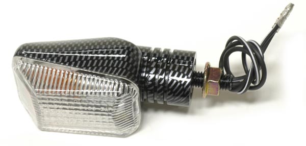 Hyper Minivilkut carbon kirkas lasi - Moottoripyörän vilkut - D30171 - 1