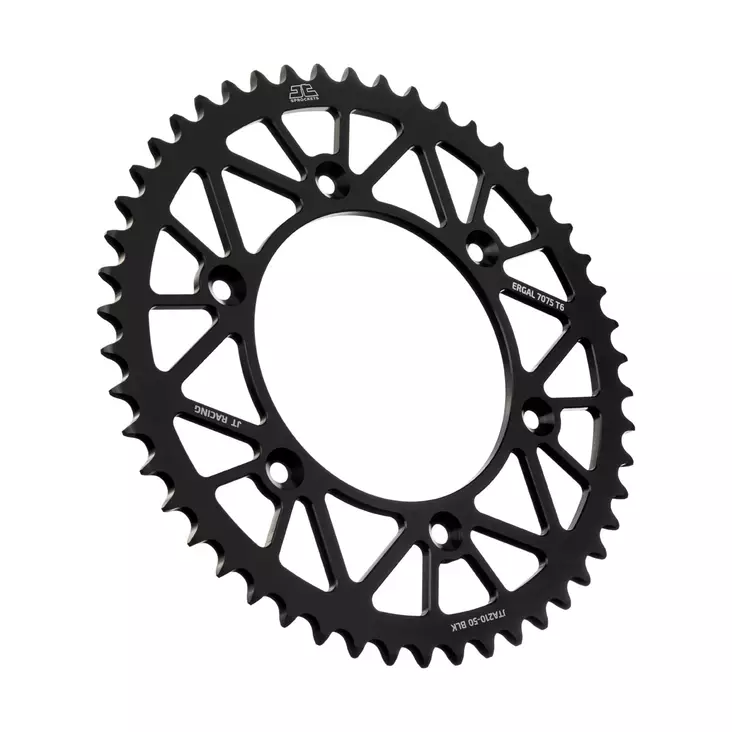 JT Takaratas Alumiini 7075 T6 Musta JTA210.50BLK - Moottoripyörän takarattaat - D433661 - 1