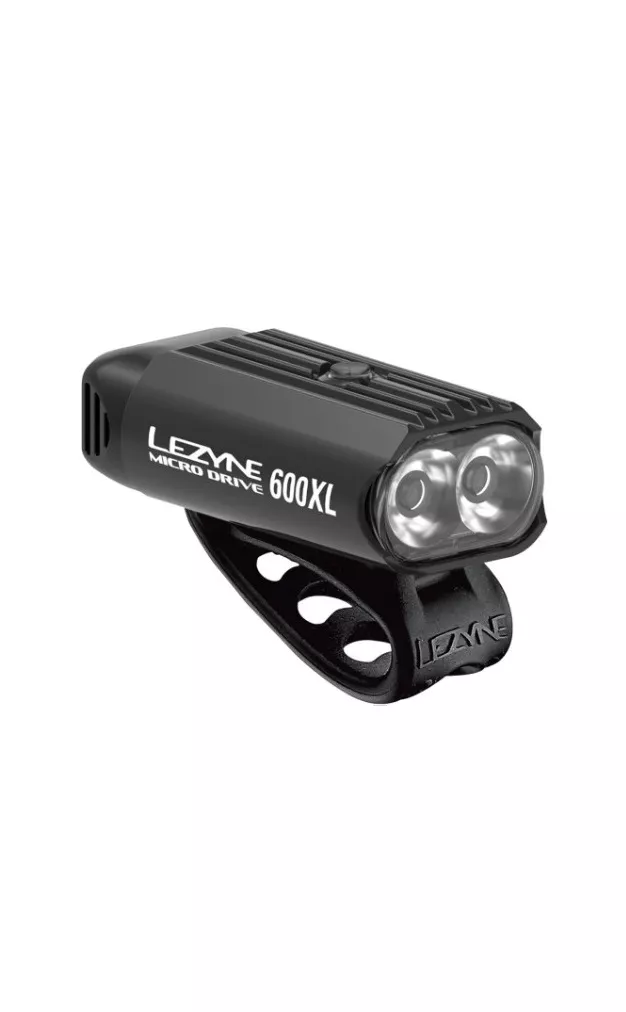 Ladattava led-etuvalo LEZYNE Micro Drive 600XL, musta - Polkupyörän tarvikkeet - 131961 - 1