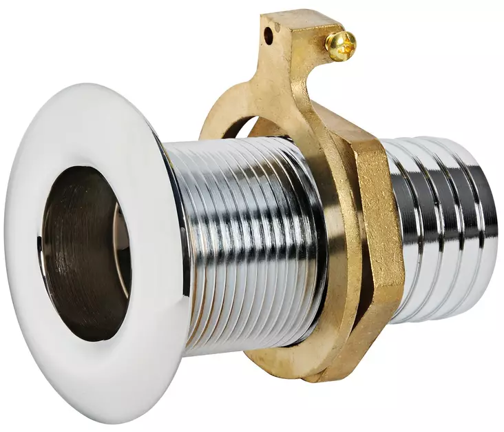 Läpivienti kromattu messinkiä 1"1/4x38 - Läpiviennit - D124231 - 1