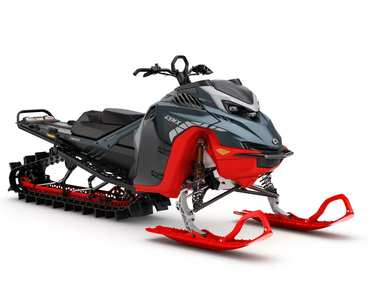 Lynx 27 Shredder DS 4100 850 E-Tec Turbo R Shot 10,25" 76mm Mineral Blue / Viper - Lynx moottorikelkka 2027 -mallisto - 144371 - 1