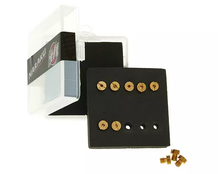 Naraku Suutinlajitelma 6mm #90 - #108 (10 kpl) Yhteensopiva: Dellorto - Mopon Suuttimet - D118621 - 1