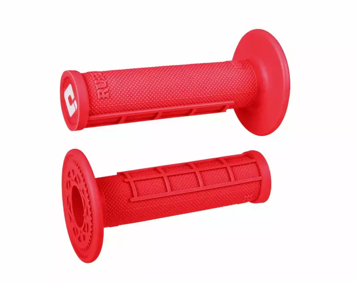 ODI Glue-On Grip Half-Waffle MX Single-Ply (Ruffian) Red - Moottoripyörän kahvakumit - D509951 - 1
