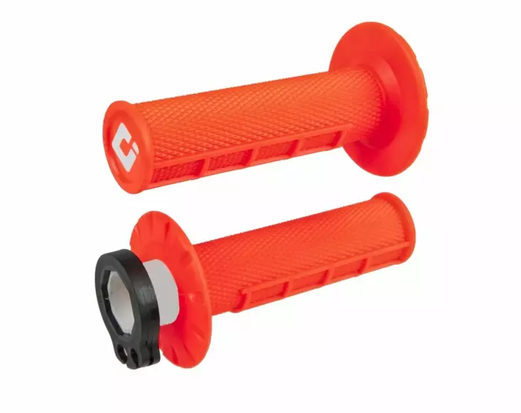 ODI Half-Waffle MX Lock-On Grip Set FLO-Orange - Moottoripyörän kahvakumit - D509891 - 1