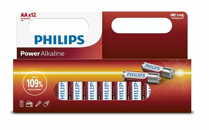 Philips Paristo LR6/ AA Power Alkaline B12 (12pcs) - Paristot - D446391 - 1
