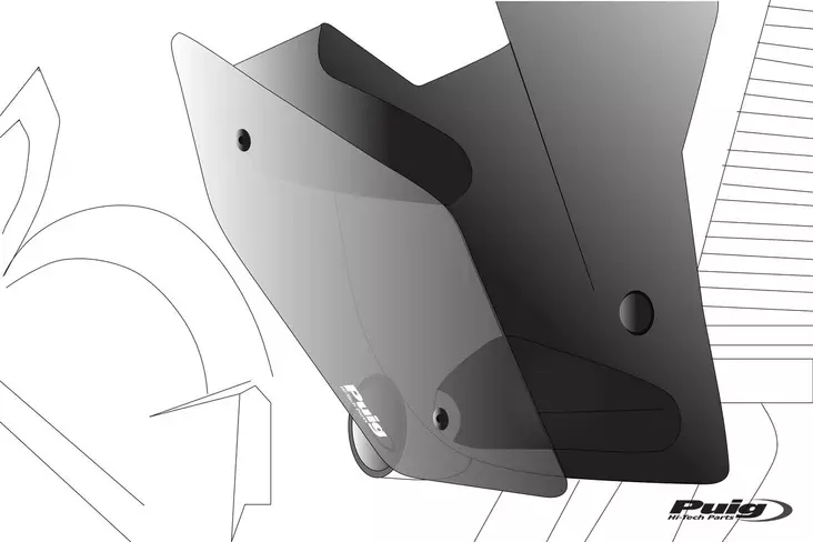 Puig Downforce Naked Side Spoilers Yamaha Mt-09 21' C/Blue - Moottoripyörän tuulisuojat - D453651 - 1