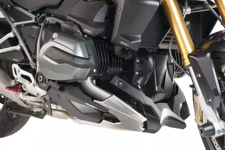Puig Engine Spoiler Bmw R1200R/Rs 15-18' C/Black - Moottoripyörän katteet & tuulenohjaimet - D301141 - 1