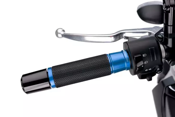 Puig Grips By Pair Hi-Tech Ascent 123Mm C/Blue - Moottoripyörän kahvakumit - D358961 - 1