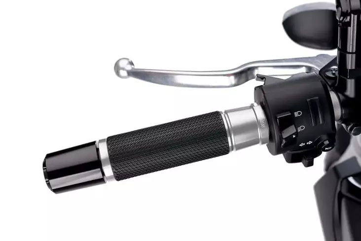 Puig Grips By Pair Puig Hi-Tech Ascent C/Silver - Moottoripyörän kahvakumit - D299541 - 1