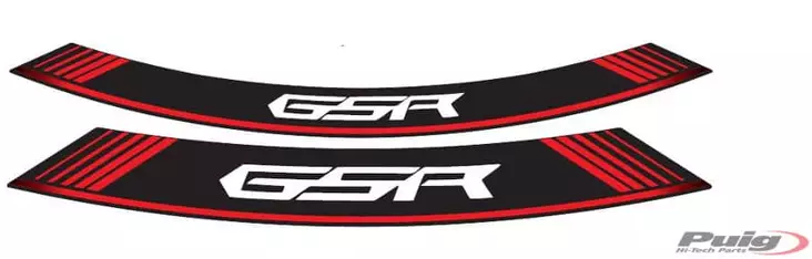 Puig Kit 8 Rim Strips Gsr C/Red - Moottoripyörän vanneteipit - D299141 - 1